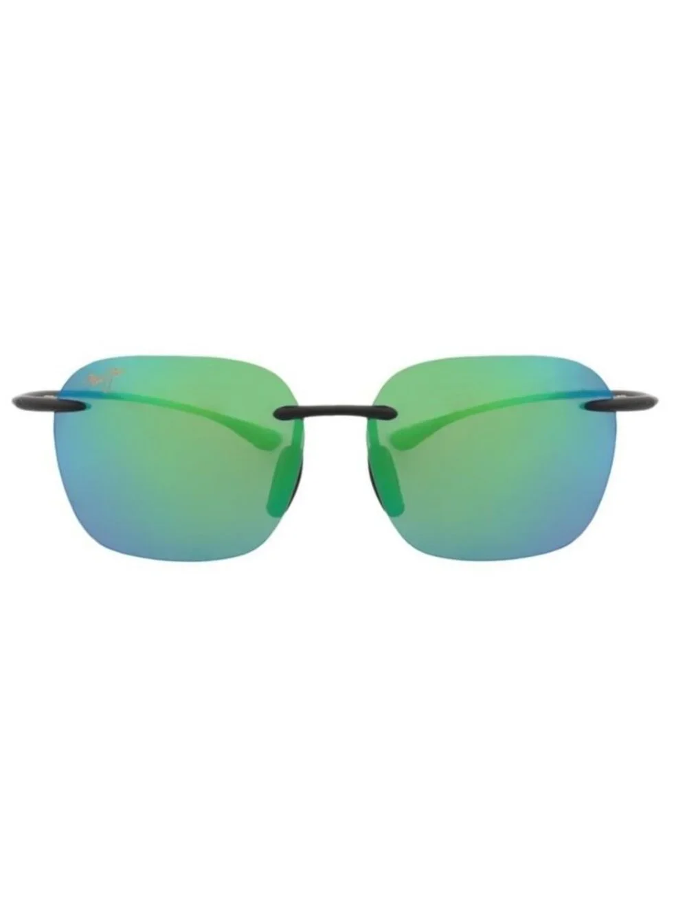 New Maui Jim Unisex Square/Rectangle Black Black Green Fashion Designer Sunglass